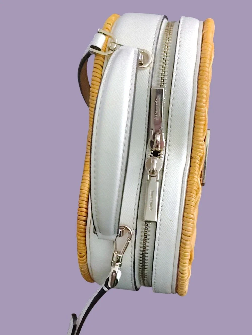 Kate Spade Heart Wicker Bag